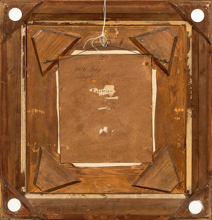 JULES SCHYL, a signed oilpainting on board.