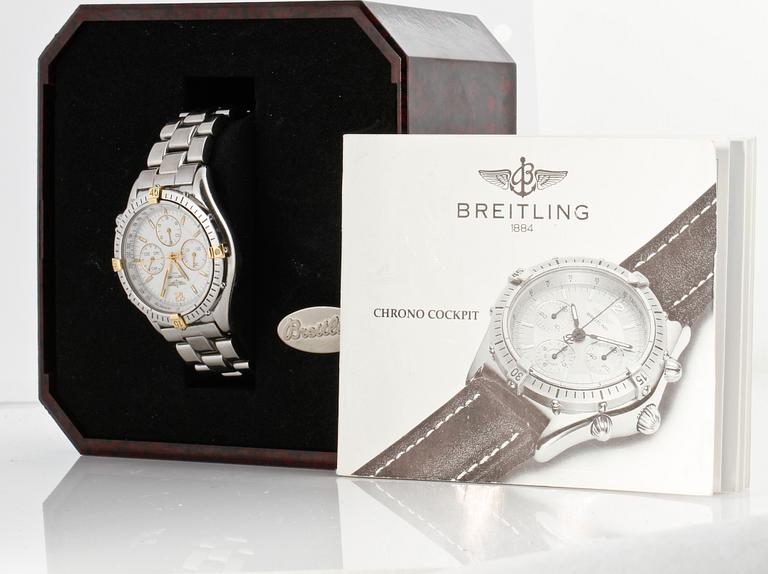 BREITLING, Chrono Cockpit, wristwatch, 39 mm.