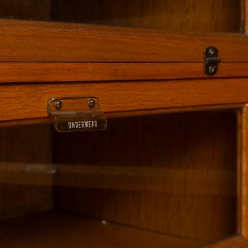 1930s, Mahogany and Oak Compactom Ltd Gentleman's Wardrobe.