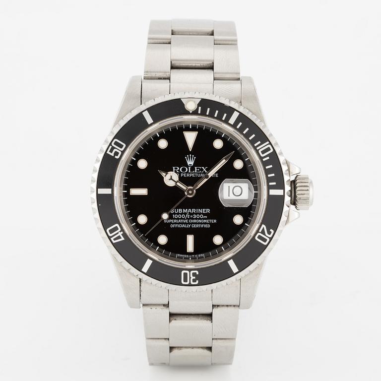 Rolex, Oyster Perpetual Date, Submariner, wristwatch, 40 mm.