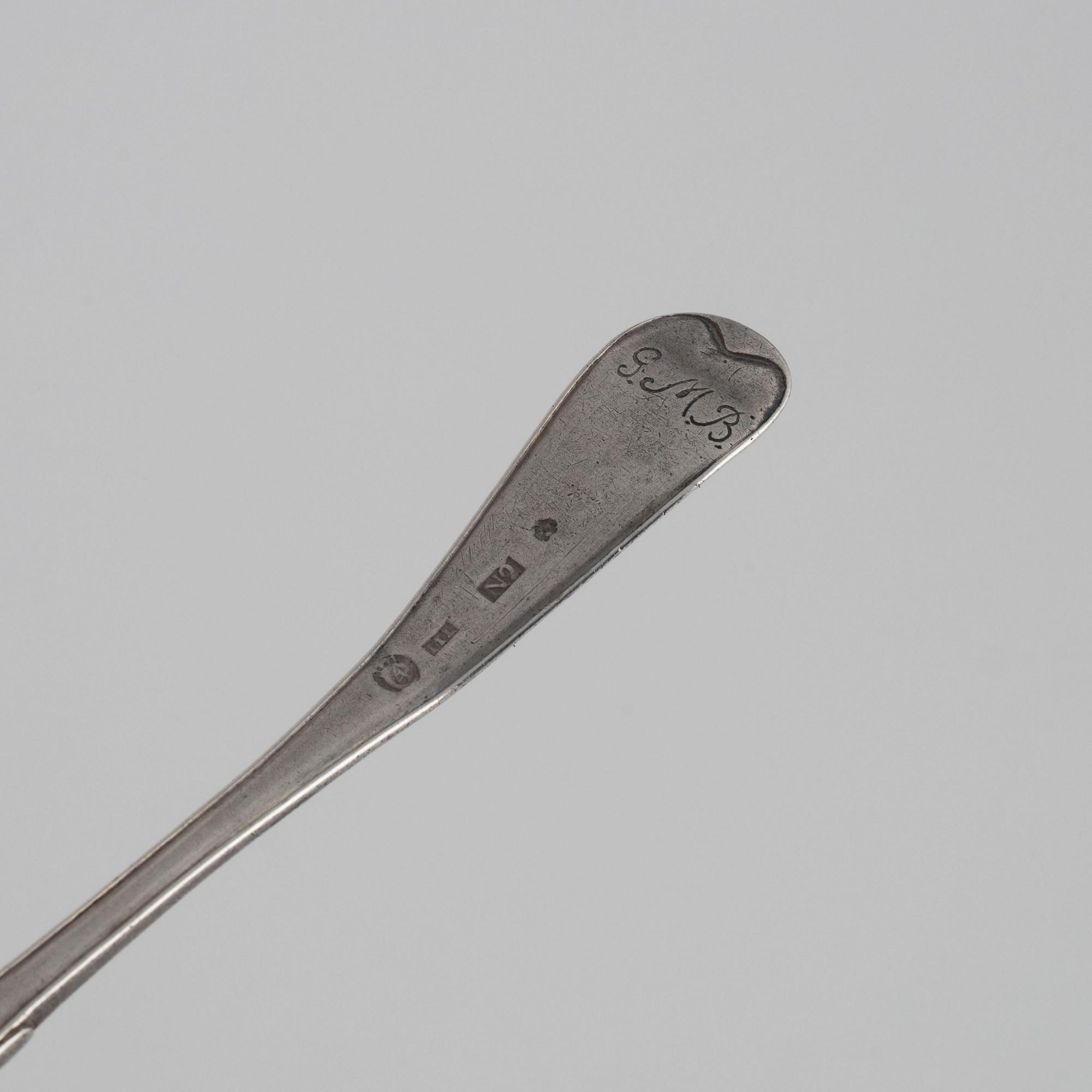 31 pieces of silver cutlery, Sweden, 18th-19th Century.