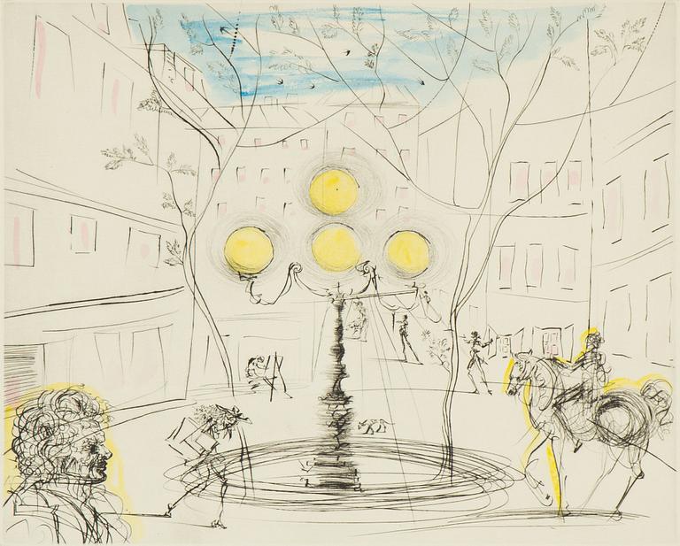 Salvador Dalí, "Place Furstenberg".