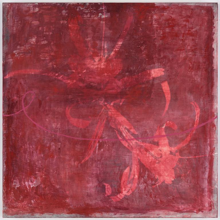 Jette L Ranning, signed and dated 2002 verso. Triptych. Oil on canvas.