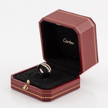 Cartier ring "Trinity" 18K white gold and ceramic.