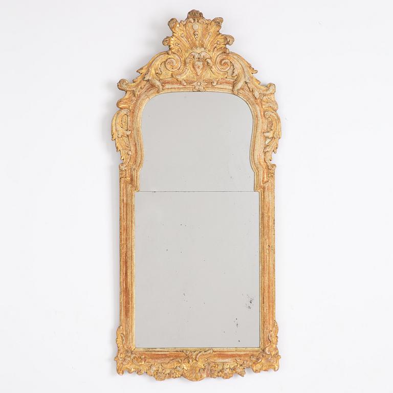 A rococo mirror, second half of the 18th century.
