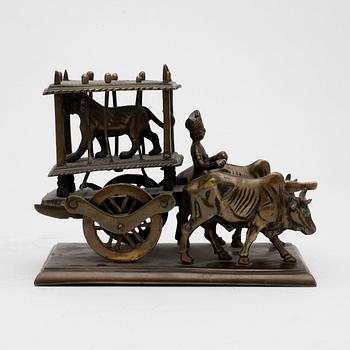 SKULPTUR, mässing, troligen Indien, 1900-tal.