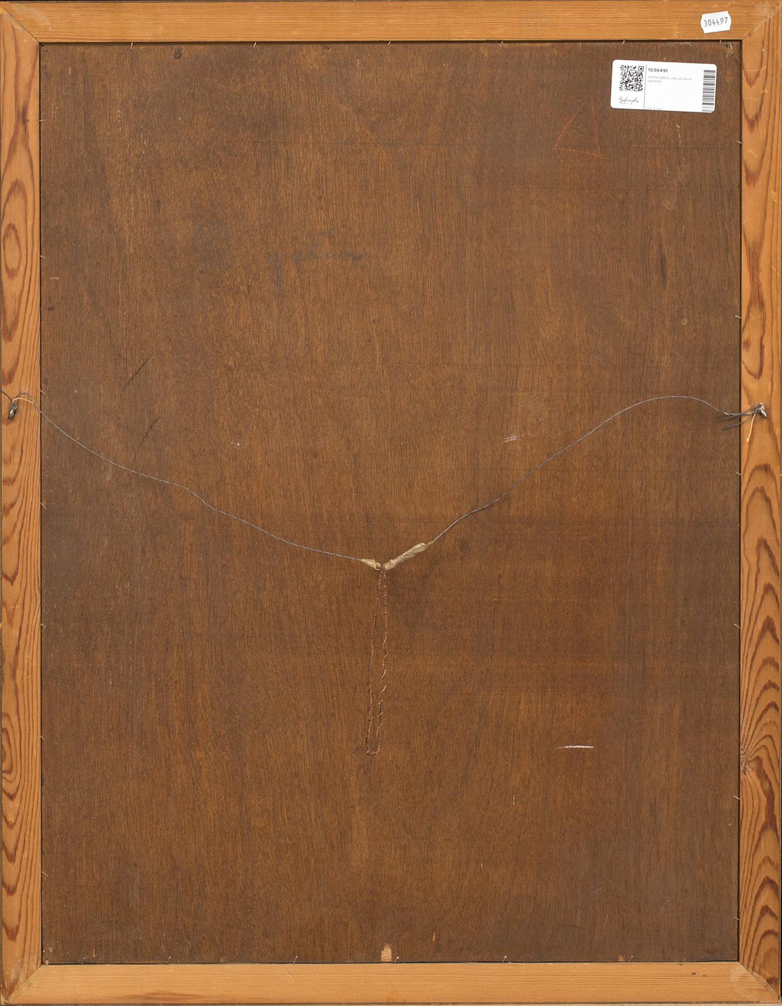 ARON GERLE, oil on panel signed.