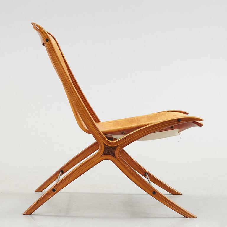 A Peter Hvidt & Orla Mølgaard Nielsen 'X-Chair', Fritz Hansen, Denmark, second half of the 20th c.