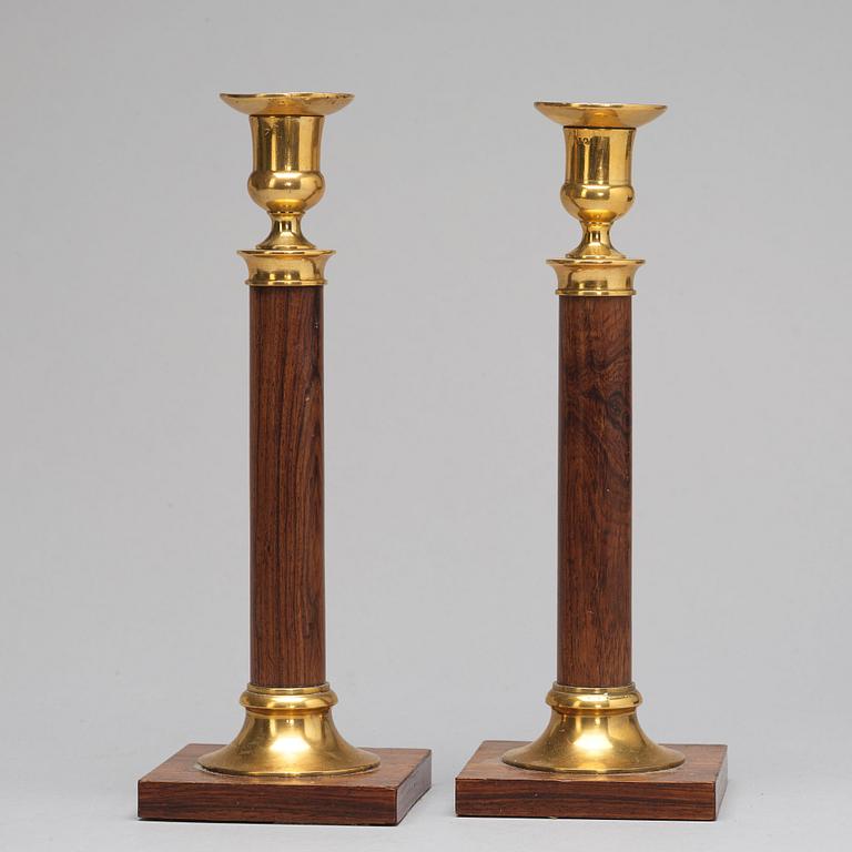 A pair of candlesticks, circa 1900.