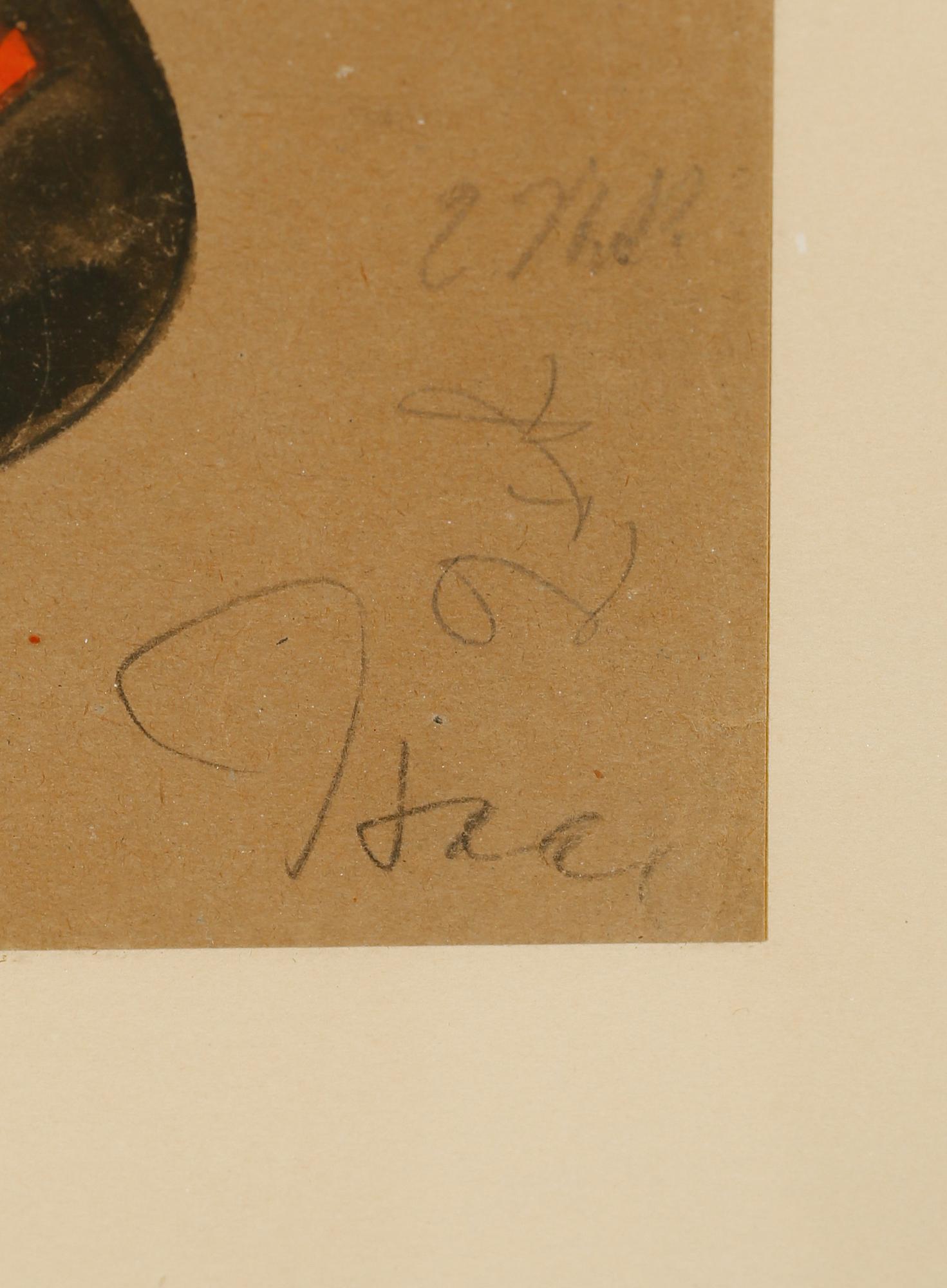 ISAAC GRÜNEWALD, blandteknik, signerad.