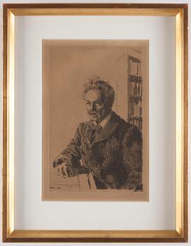 Anders Zorn, "August Strindberg".