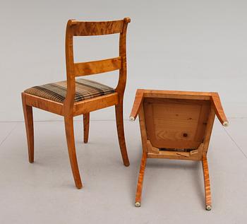 KARMSTOLAR OCH STOLAR, 4 del, Karl Johansstil, 1800-/1900-tal.