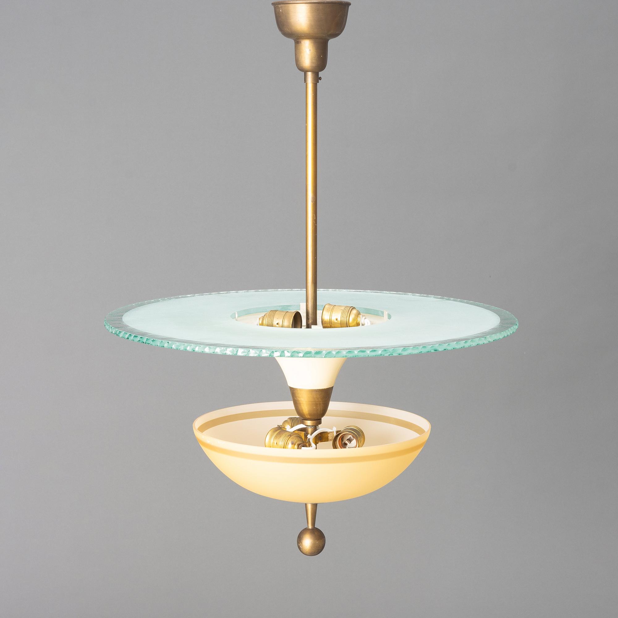 Erik Tidstrand, a ceiling lamp model "29587", Nordiska Kompaniet, 1930s.