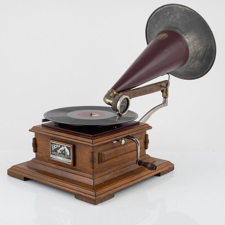 Grammofon, "Victor Talking Machine", His Master's Voice, USA, 1900-talets första hälft.