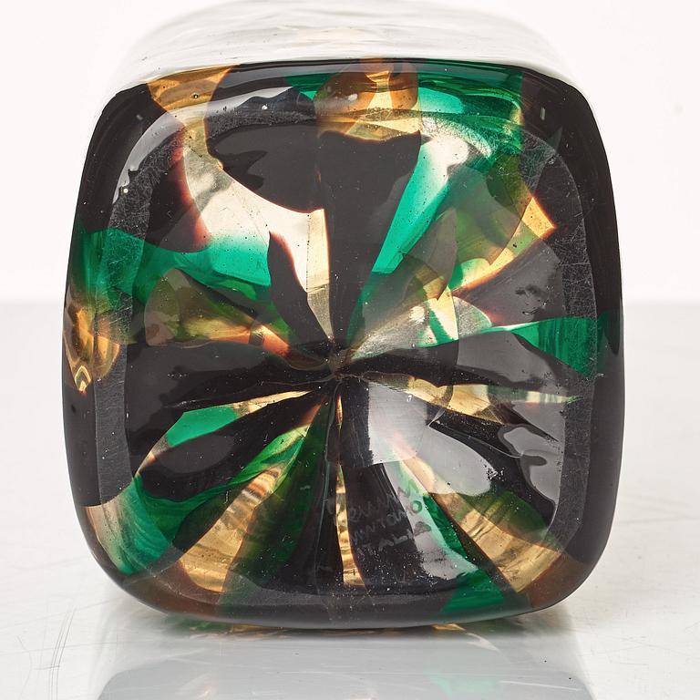 Fulvio Bianconi, a rare "Pezzato Americano" vase, Venini, Murano, Italy ca 1950, model 3541.