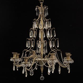 A second half of the 20th century rococo style chandelier.