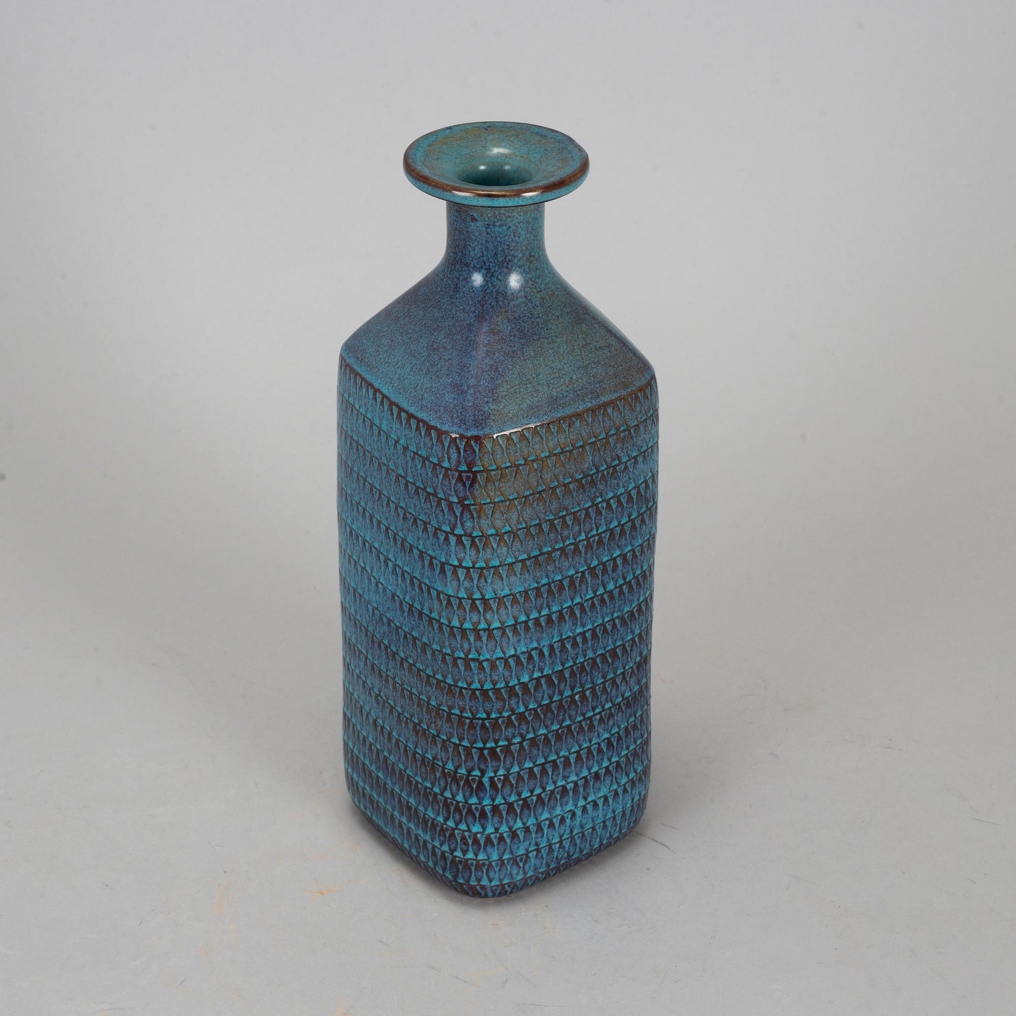 A Stig Lindberg stoneware vase from Gustavsbergs studio.