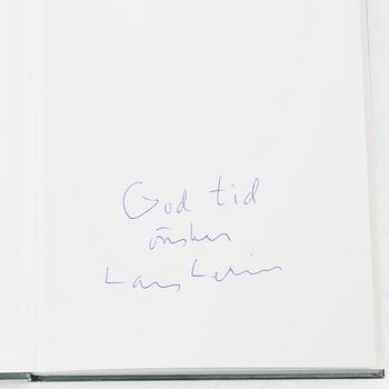 Lars Lerin, a collection of 76 books, of which four with signature and dedication from the author.