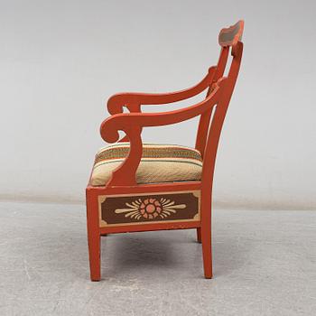 A 19th century armchair.
