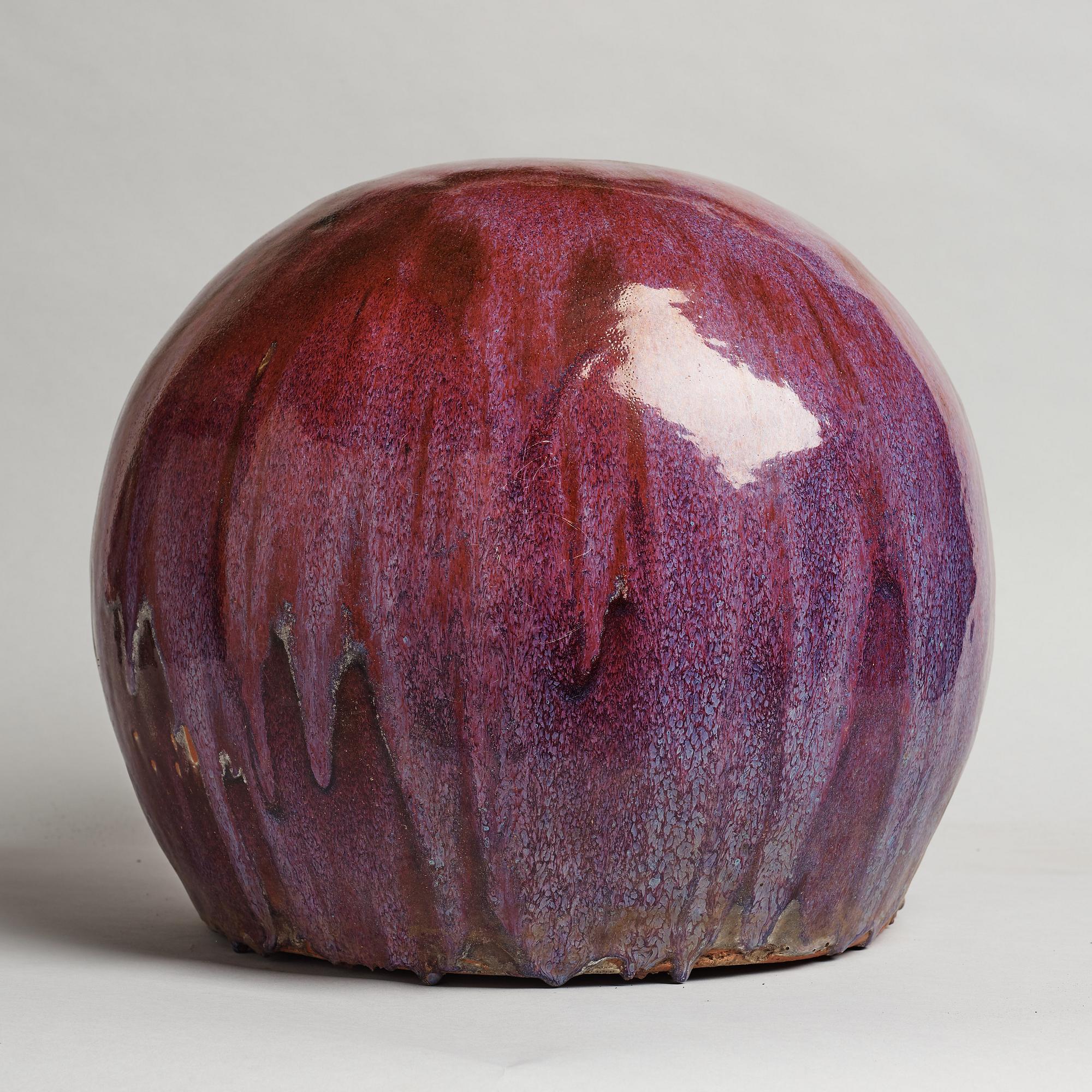 ULLA & GUSTAV KRAITZ, a stoneware "Sphere" sculpture, Fogdarp, Förslöv, Sweden.