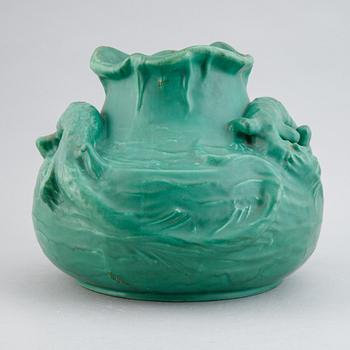 Karl Svensson, a ceramic Art Nouveau vase, Höganäs, early 20th Century.