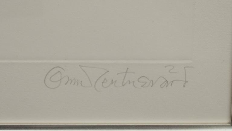 OSCAR REUTERSVÄRD, 2 st, etsningar, signerade och numrerade 34/90 resp 89/90.