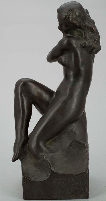 AARRE AALTONEN, skulptur, brons, sign och dat 1942.