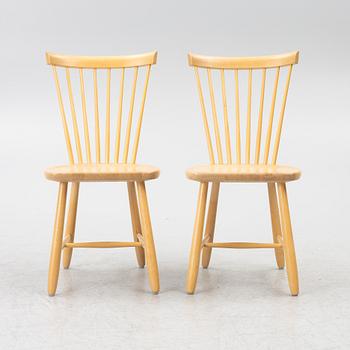 Carl Malmsten, chairs, a pair, "Lilla Åland", Stolab, 2007.