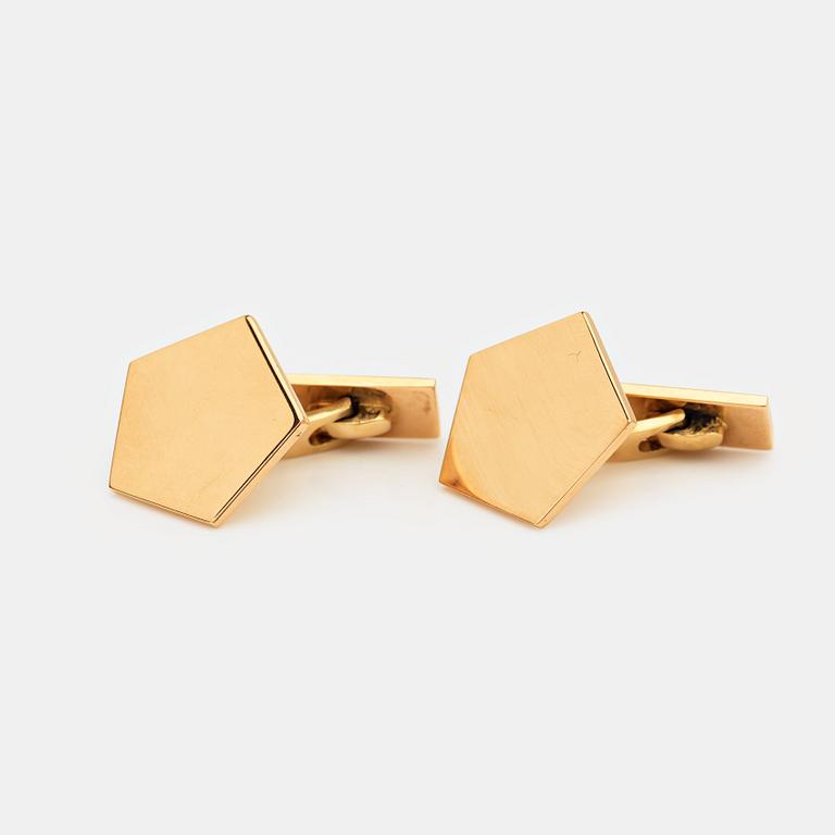 Wiwen Nilsson, a pair of 18K gold cufflinks, Lund, Sweden 1960.