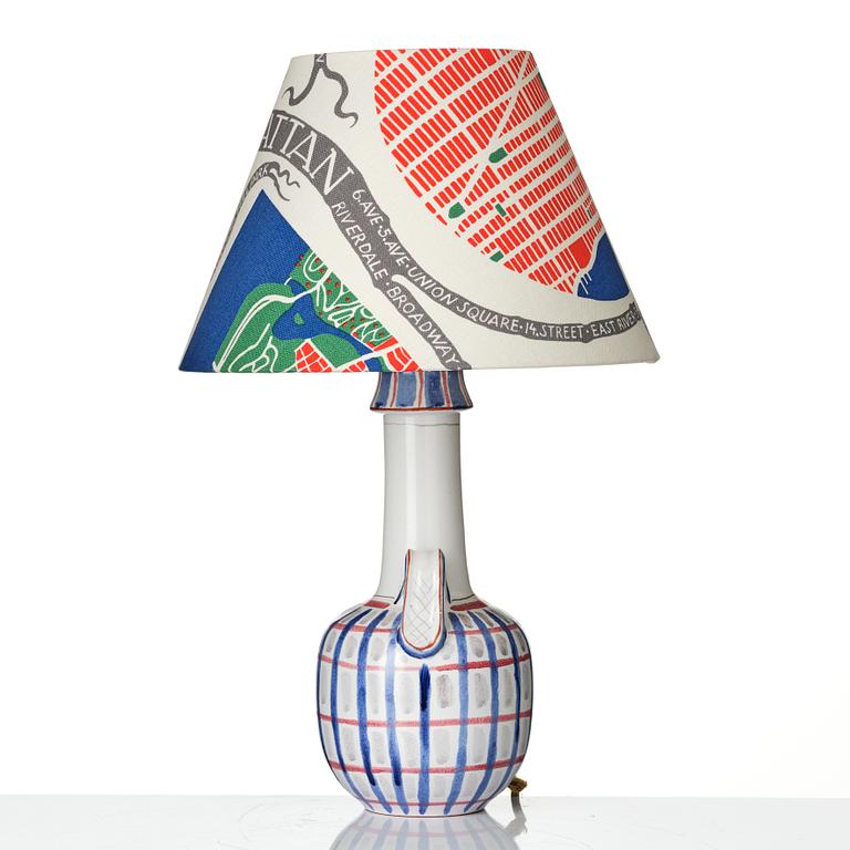 Wilhelm Kåge, lampfot, fajans, Gustavsbergs Studio, 1940-tal.