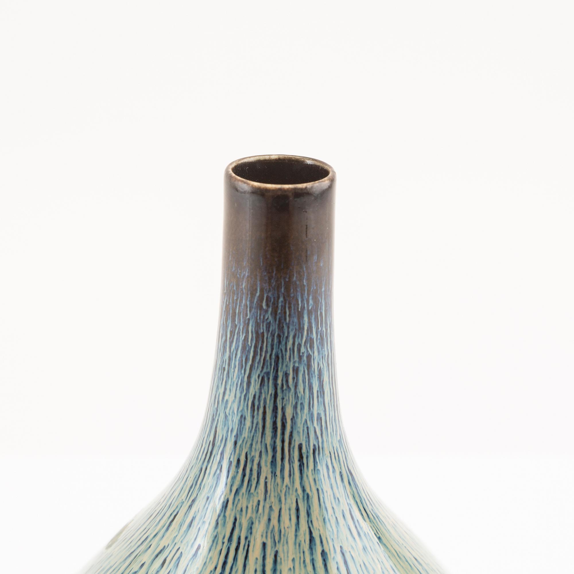 Carl-Harry Stålhane, unique vase Rörstrand stoneware.