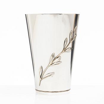 Helge Lindgren, bägare/vas, sterling silver, Firma K Andersson, Stockholm 1946.