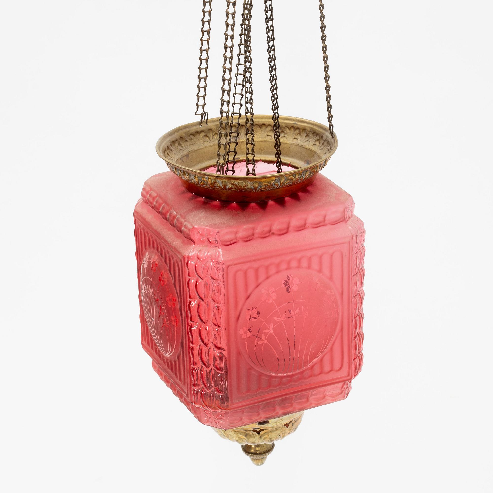 Månskensampel, jugend, omkring år 1900.