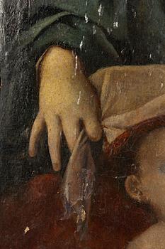 Italiensk skola, 1600-tal, Madonnan med barnet och Johannes Döparen.