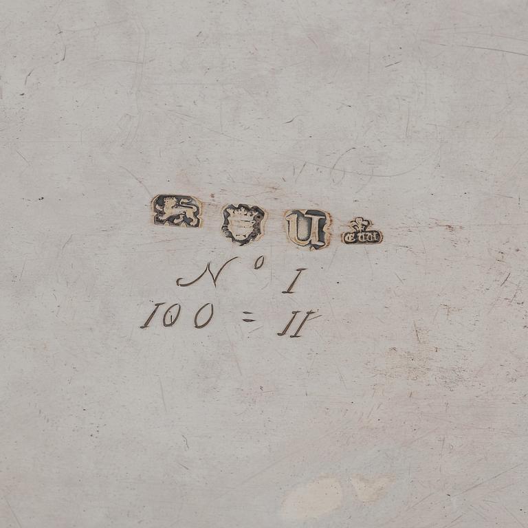 Edward Wakelin, Terriner, ett par, silver, London 1755, rokoko.