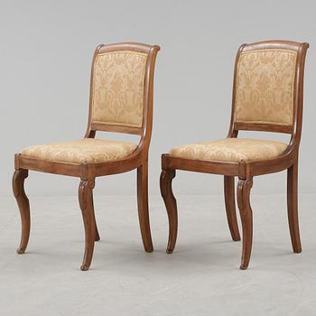 STOLAR, ett par, senempire, 1800-talets mitt.