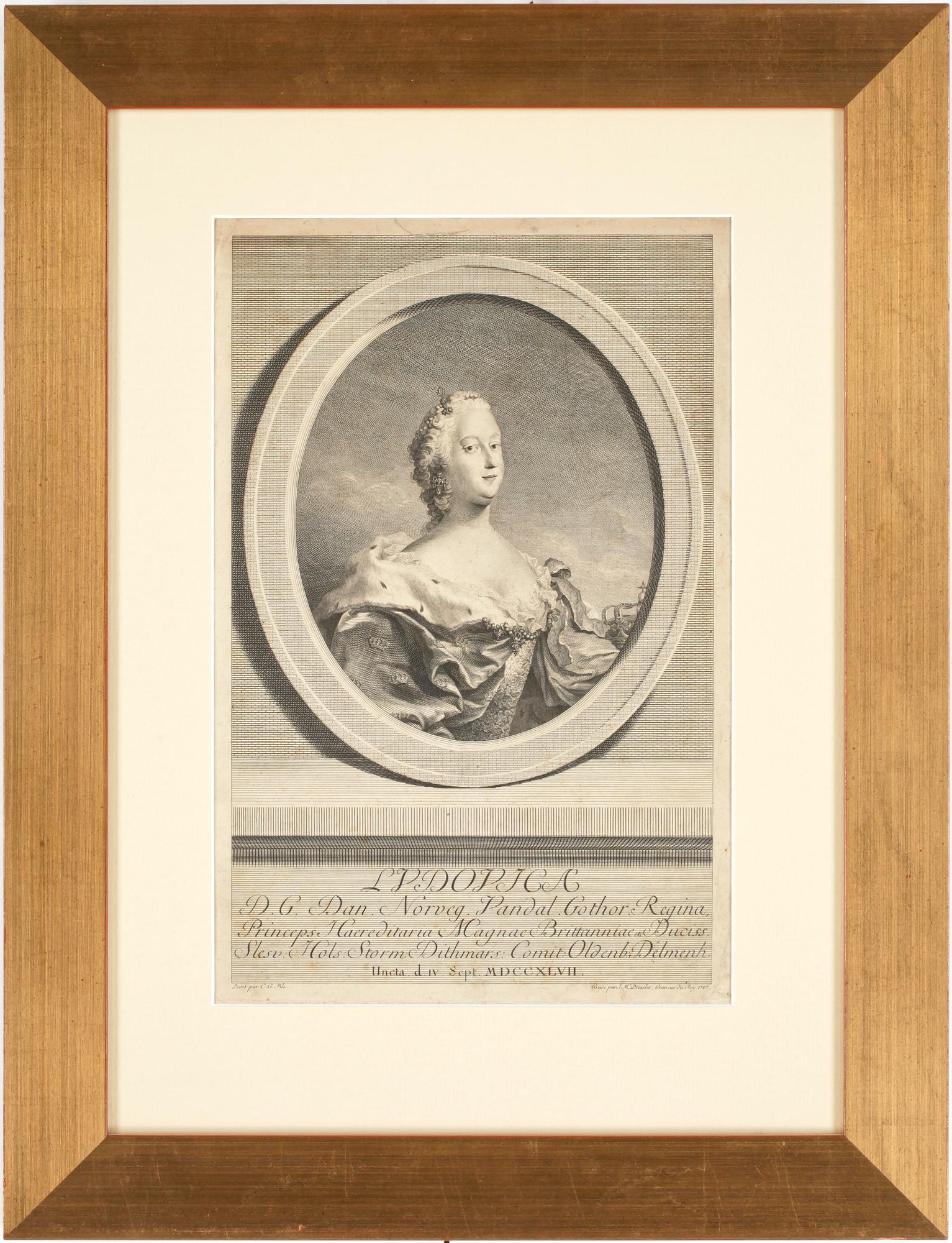 CARL GUSTAF PILO, efter, gravyr av Johann Martin Preissler (1715-1794) 1747.