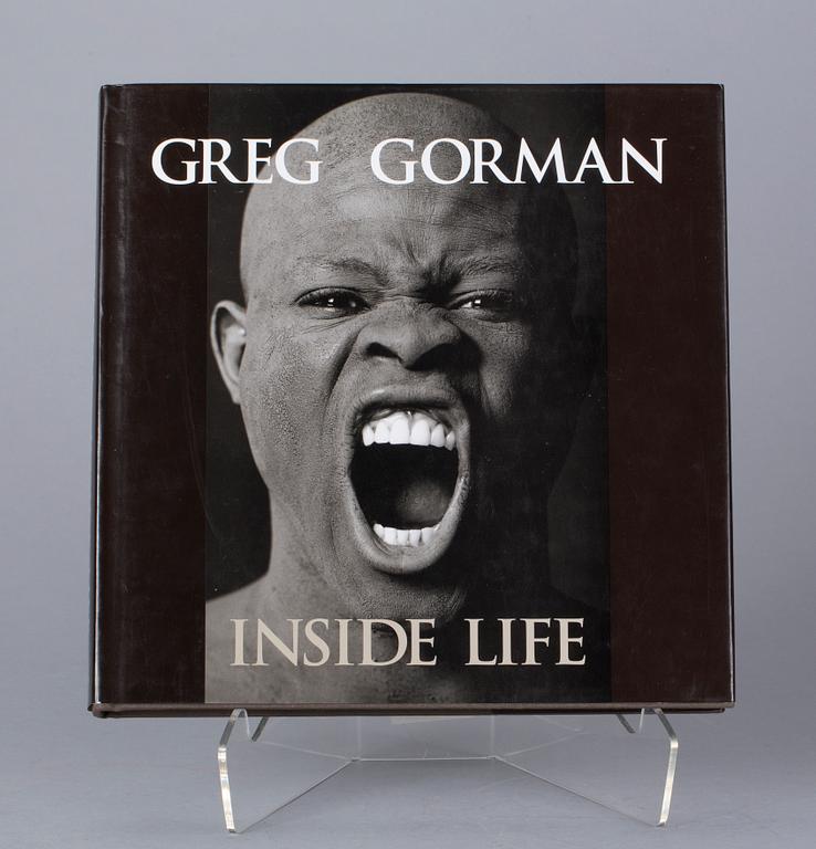 GREG GORMAN, BOK "Inside life", medföljande FOTO, signerat.