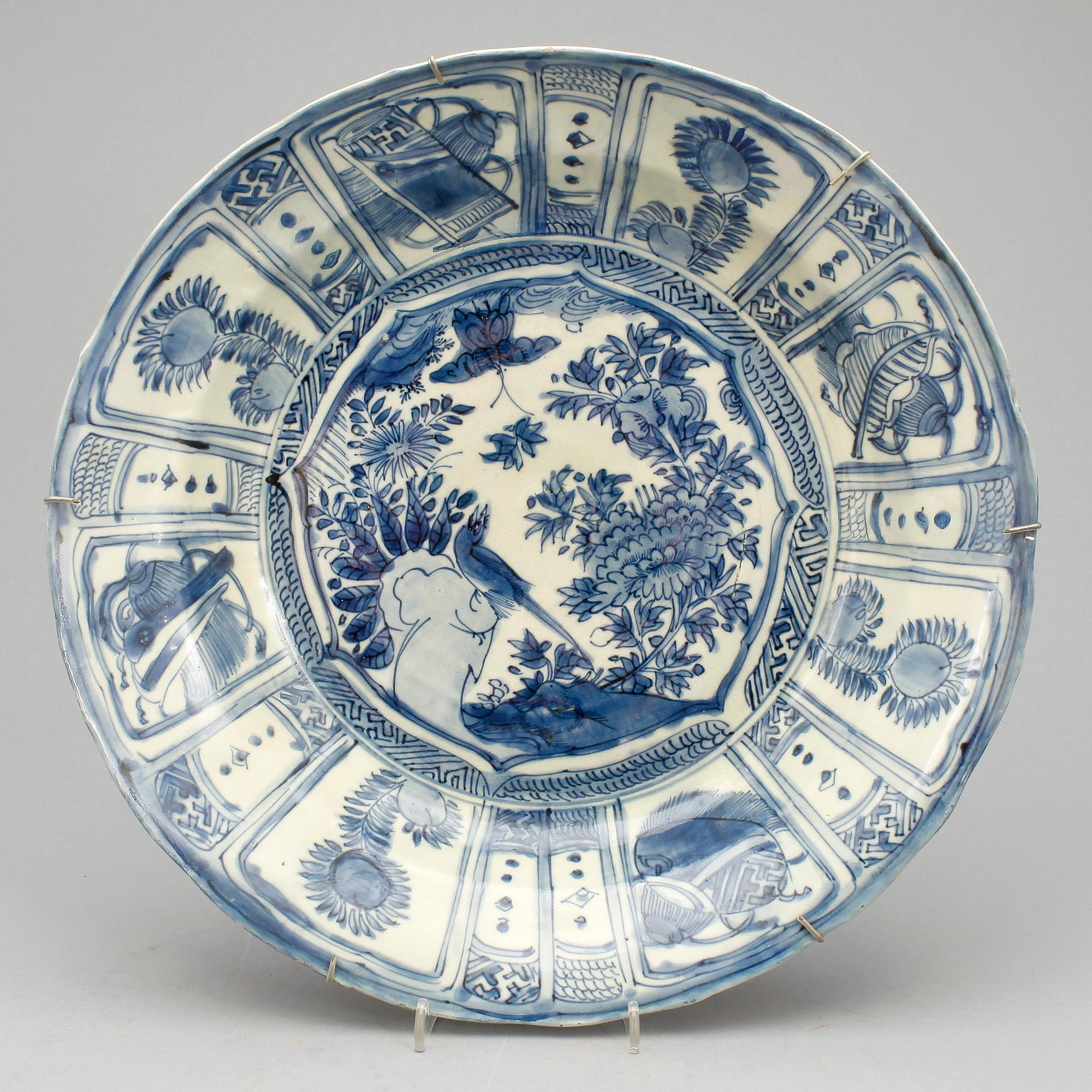 FAT, kraakporslin. Ming dynastin, Wanli (1572-1620).