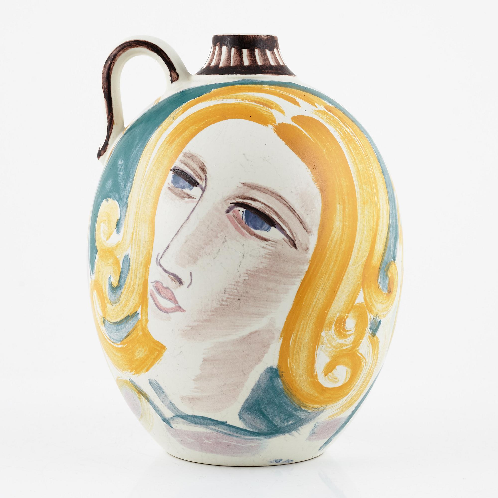 Carl-Harry Stålhane, hänkelvas, Rörstrand, 1943.