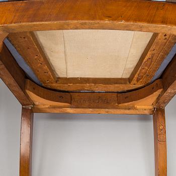 A set of three Biedermeier armchairs, probably St. Petersburg  1820s.