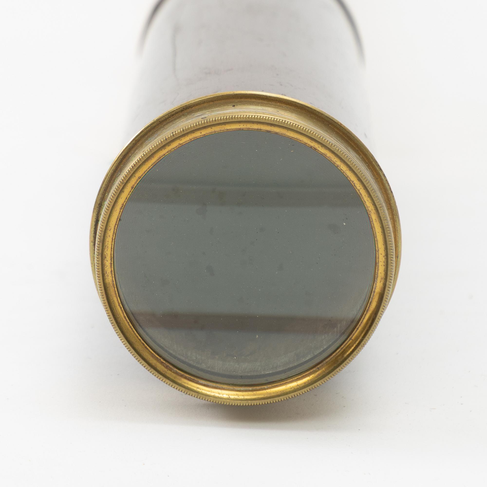 A cased telescope, 19th century, marked Dollond London.