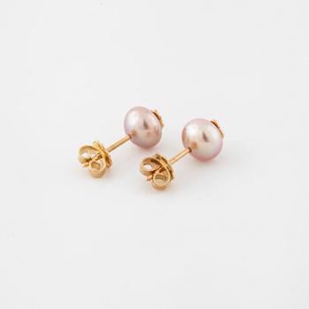 PER BORUP, a pair of cultured pearl earrings.