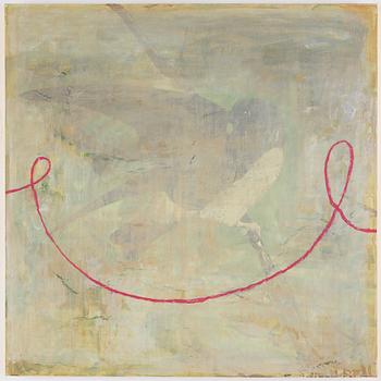 Jette L Ranning, signed and dated 2002 verso. Triptych. Oil on canvas.