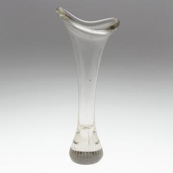 A Mikko Helander glass vase "Kalla" from Humppilan Lasi.