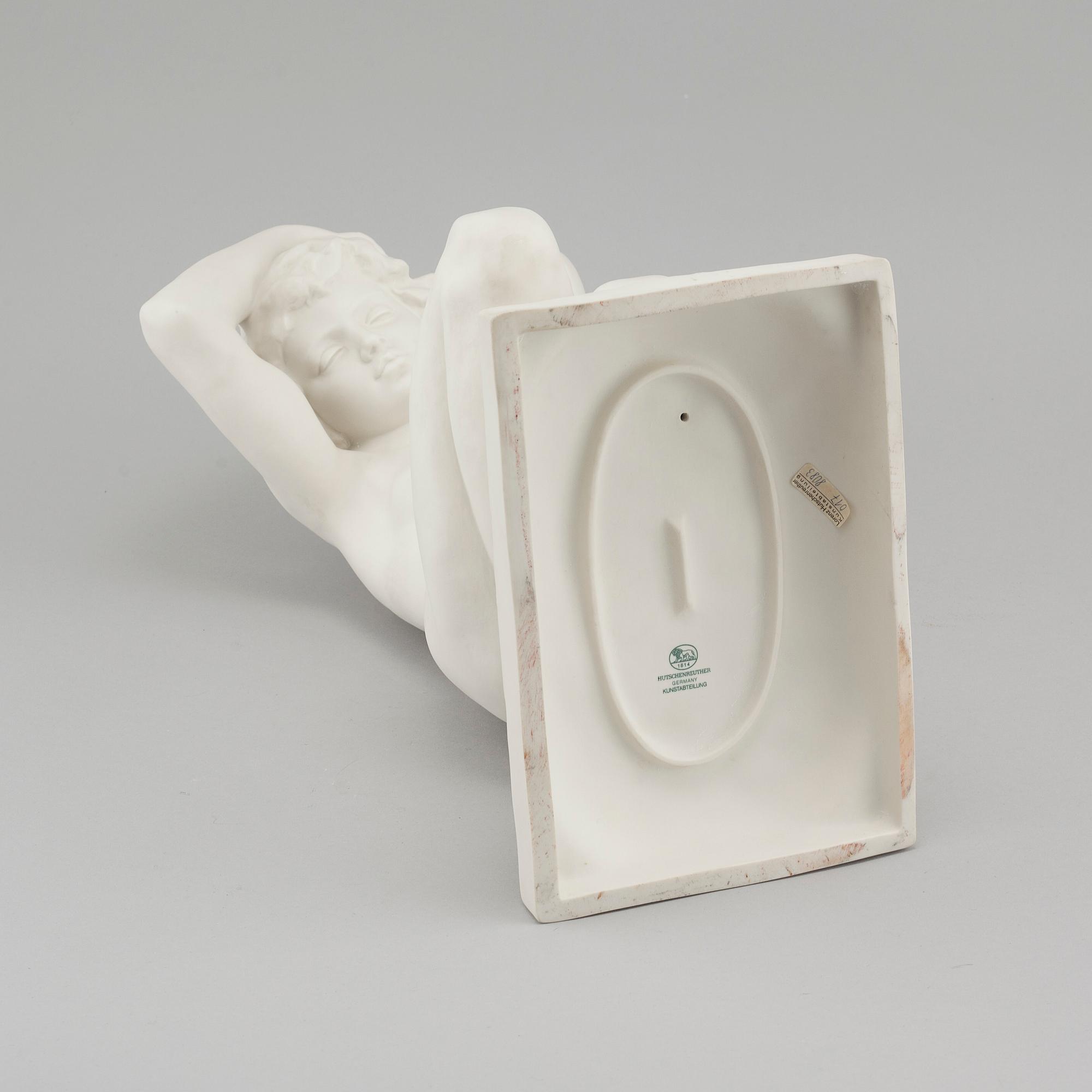 A porcelain figurine by Karl Tutter for Hutschenreuther, around the mid 20th century.