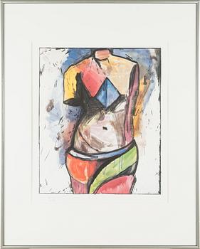 Jim Dine, offset, signerad och daterad 1985, numrerad 241/400.