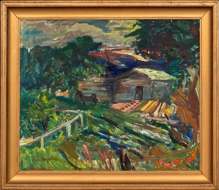 ERIC HALLSTRÖM, oil on canvas, signed.