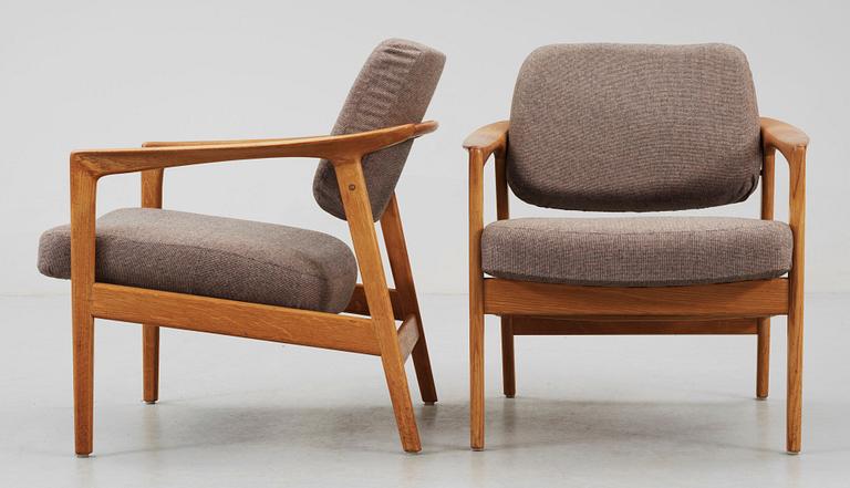 FÅTÖLJER, ett par, Folke Ohlsson för DUX, 1960-tal.