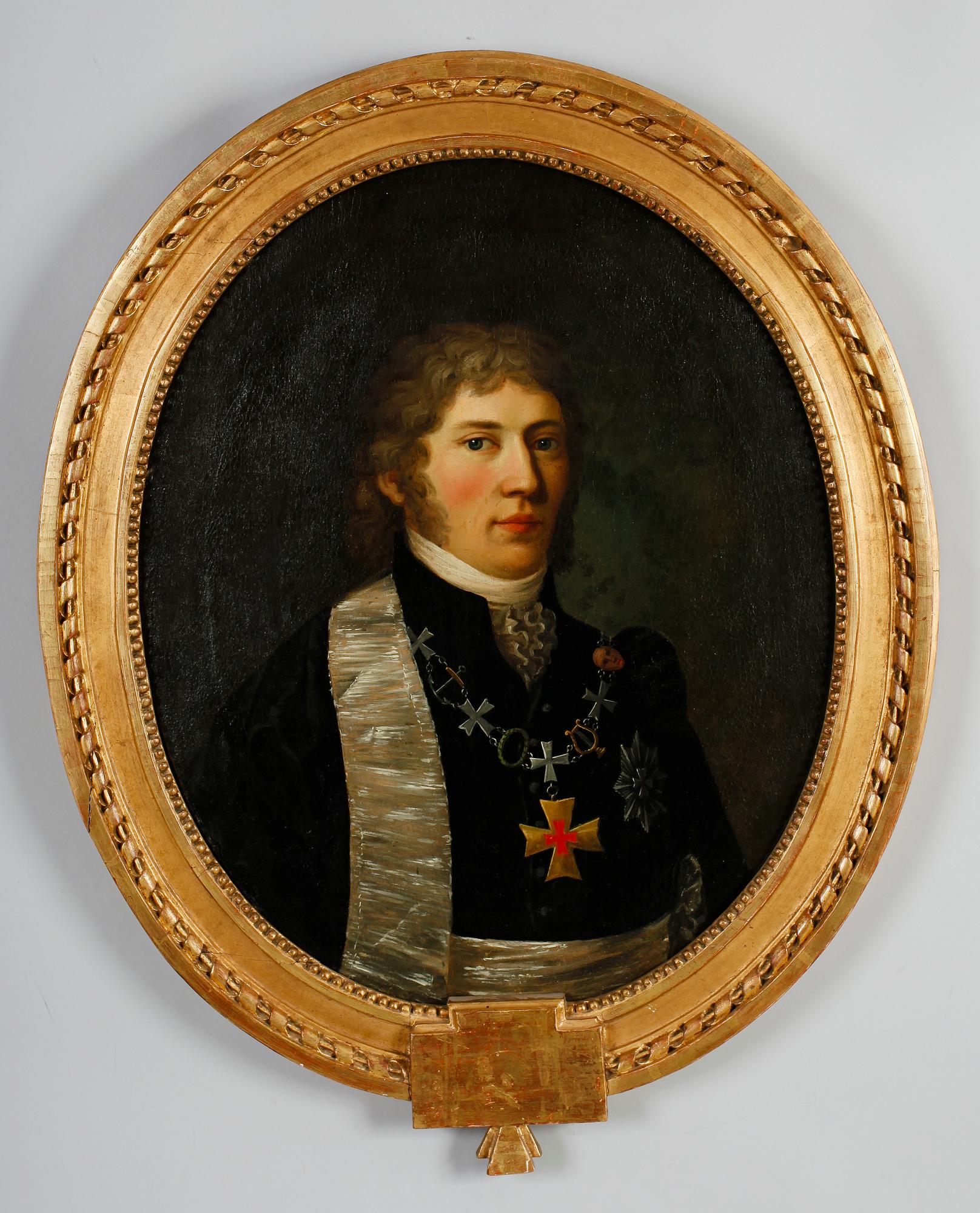 OKÄND KONSTNÄR, olja på duk, 1700-/1800-tal.